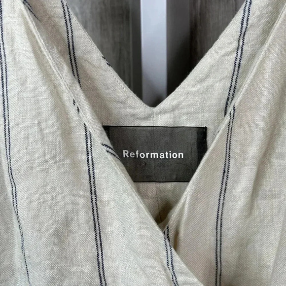 Reformation Beige Striped Tunic - Picture 3 of 9